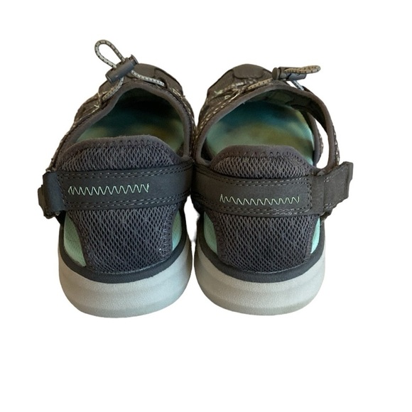 Dr. Scholl’s Cancun Fisherman Sandals Gray & Mint Green Size 7 - Picture 2 of 7